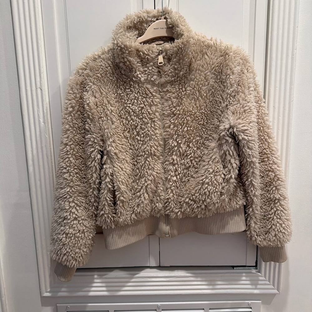 Cozy Tan Sherpa Jacket